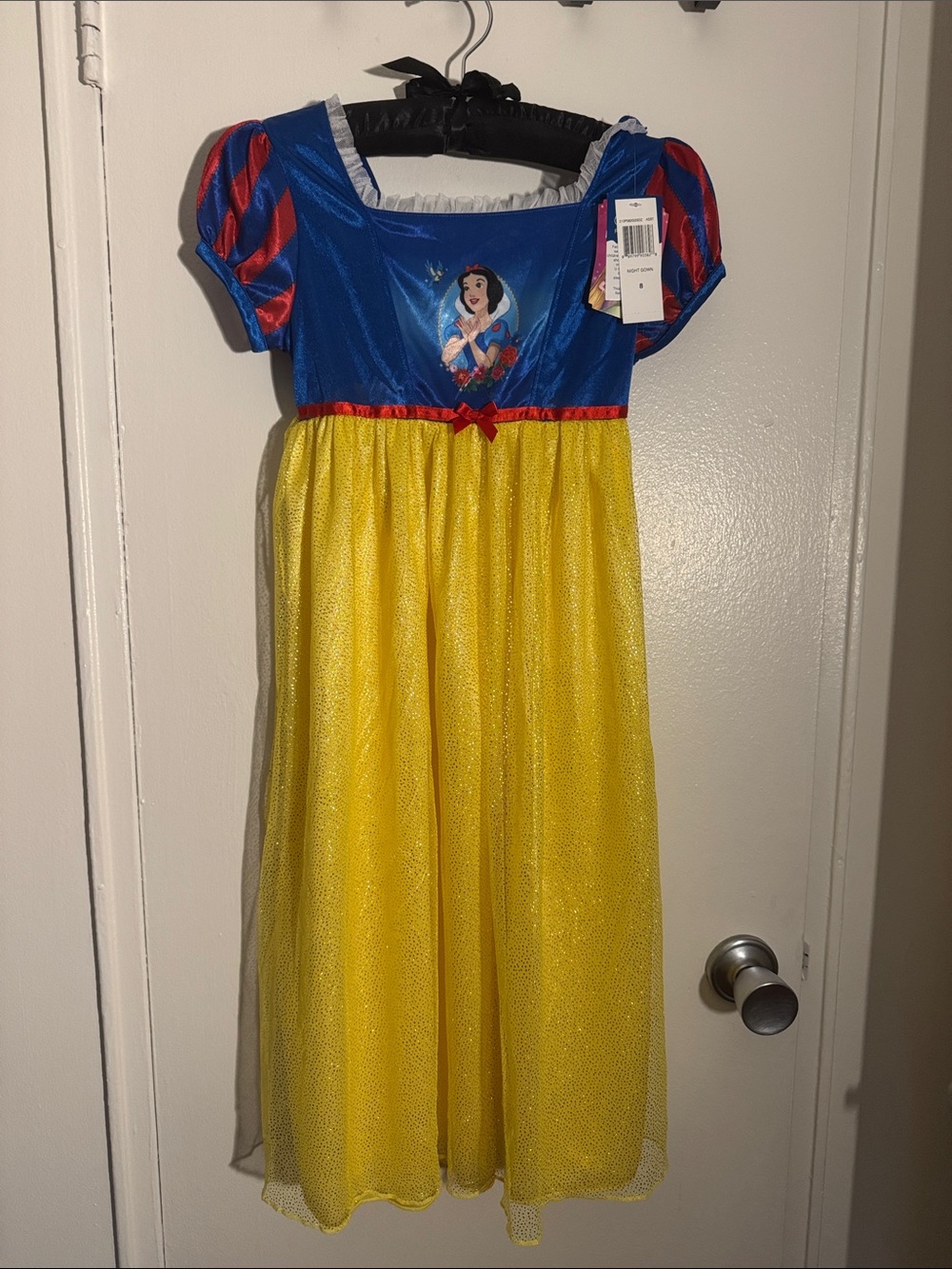 Snow White-Inspired Yellow & Blue Girls Costume Night Gown- DAMAGED